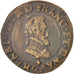 Francia, Henri IV, Double Tournois, 1594, Clermont, MBC, Cobre, CGKL:174