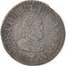 France, Henri IV, Double Tournois, 1610, Nantes, Fauté DOBLE, TB, CGKL:216