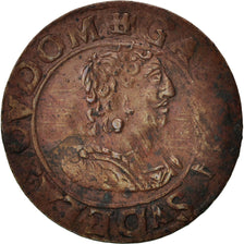 Coin, France, Gaston d'Orléans, Double Tournois, 1639, Trévoux, AU(50-53)