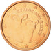 Cypr, 5 Euro Cent, 2008, MS(64), Miedź platerowana stalą, KM:80