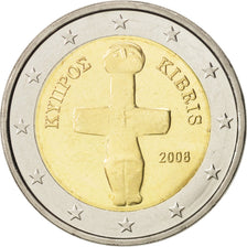 Cyprus, 2 Euro, 2008, MS(64), Bi-Metallic, KM:85