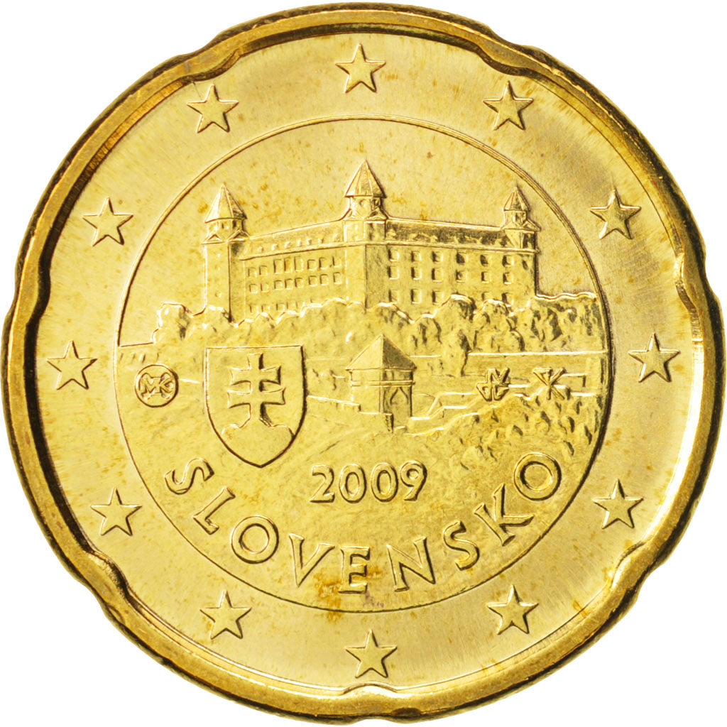 Slovacchia, 20 Euro Cent, 2009, FDC, Ottone, KM:99