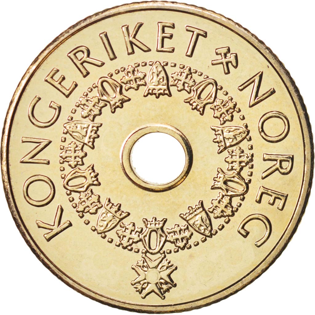 Norway, Harald V, 5 Kroner, 2007, MS(65-70), Copper-nickel, KM:463