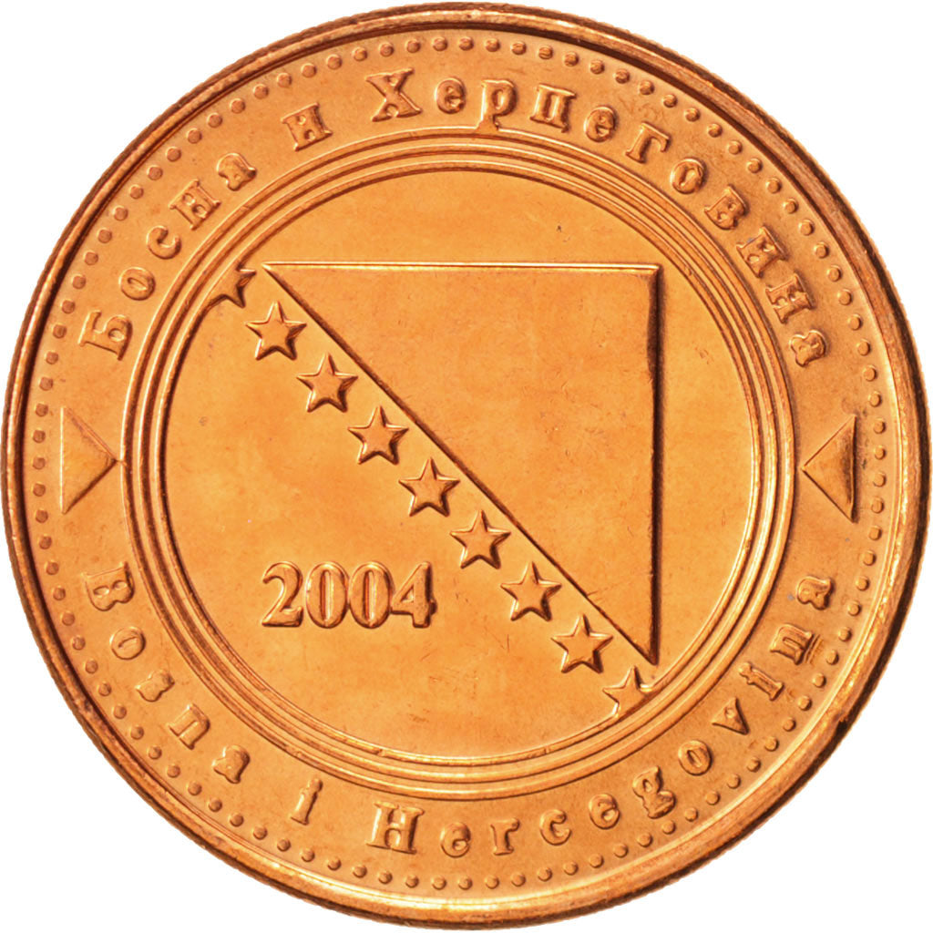 BOSNIA-HERZEGOVINA, 20 Feninga, 2004, MS(64), Copper Plated Steel, KM:116