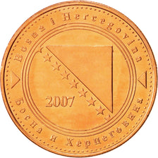 BOSNIA-HERZEGOVINA, 50 Feninga, 2007, SC+, Cobre chapado en acero, KM:117