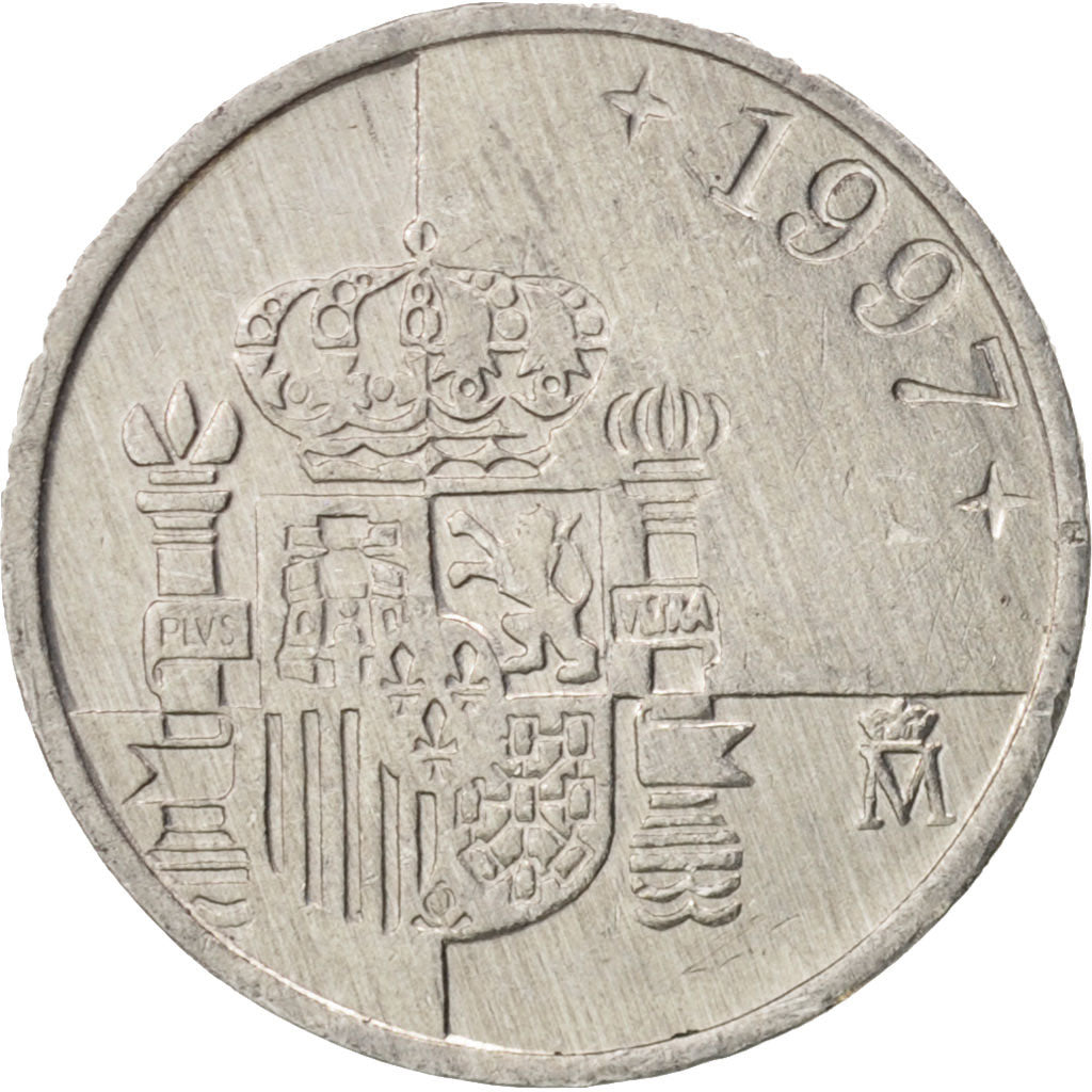 Spagna, Juan Carlos I, Peseta, 1997, SPL-, Alluminio, KM:832