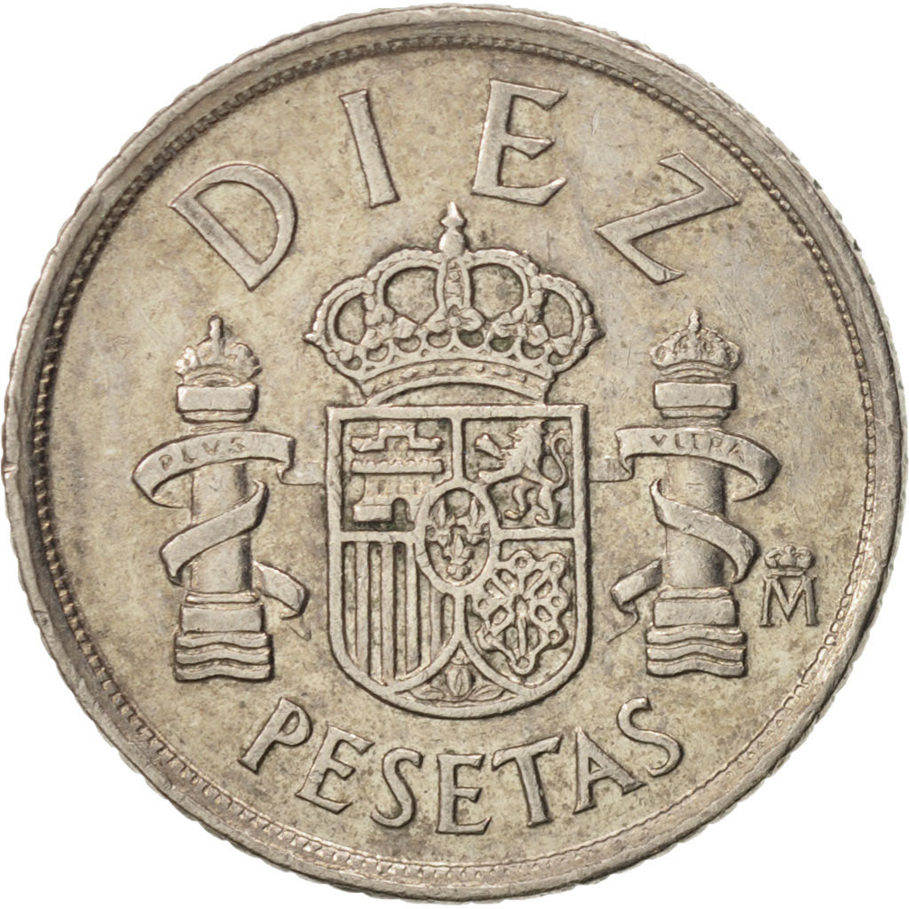 Coin, Spain, Juan Carlos I, 10 Pesetas, 1984, AU(55-58), Copper-nickel, KM:827