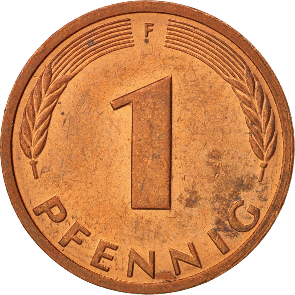 GERMANY - FEDERAL REPUBLIC, Pfennig, 1992, Stuttgart, AU(55-58), KM:105