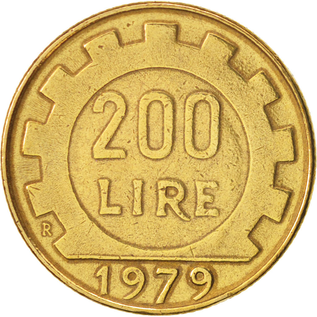 Monnaie, Italie, 200 Lire, 1979, Rome, TTB, Aluminum-Bronze, KM:105
