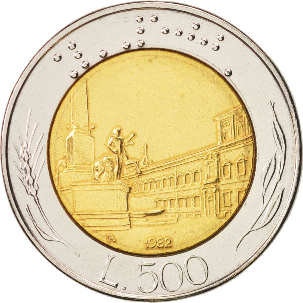 Münze, Italien, 500 Lire, 1982, Rome, SS+, Bi-Metallic, KM:111
