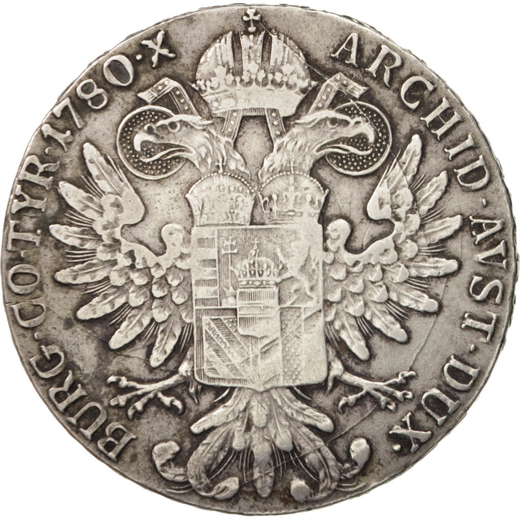 Austria, Maria Theresa, Thaler, 1780, Vienna, EF(40-45), Silver, KM:1866.2