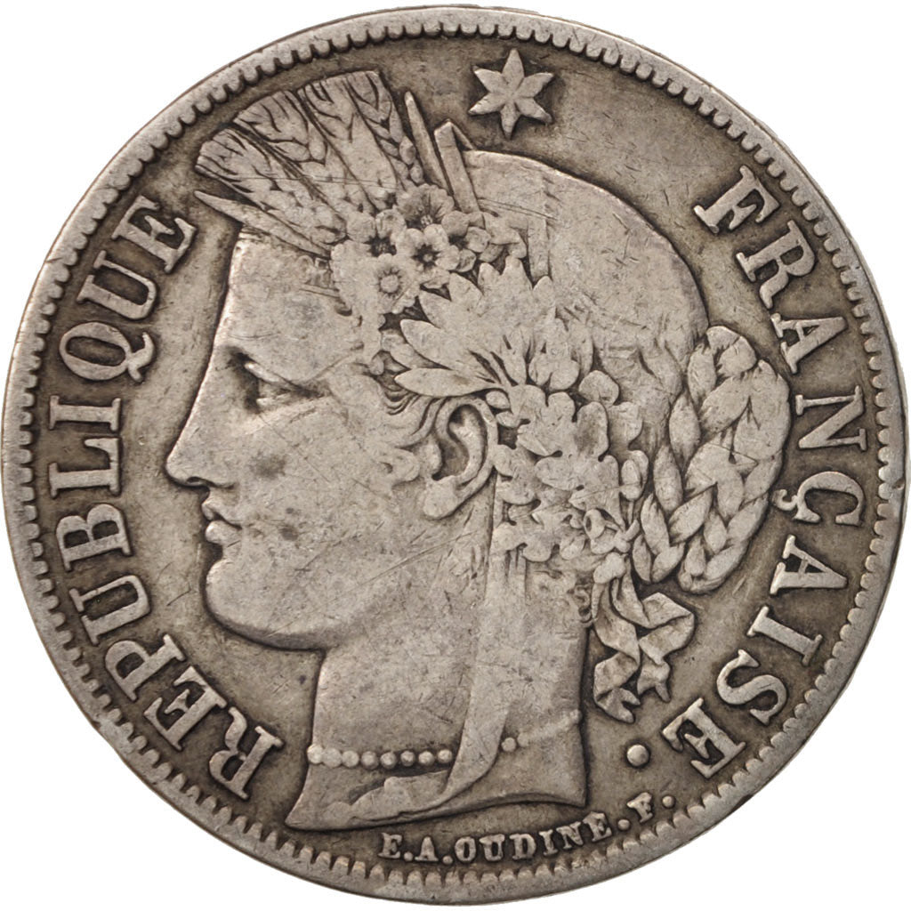 Monnaie, France, Cérès, 5 Francs, 1851, Paris, TB, Argent, KM:761.1