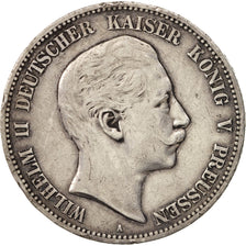 German States, PRUSSIA, Wilhelm II, 5 Mark, 1904, Berlin, EF(40-45), KM:523