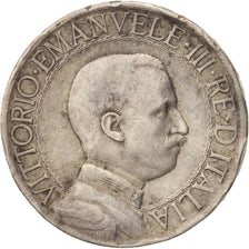 Coin, Italy, Vittorio Emanuele III, Lira, 1909, Rome, VF(20-25), Silver, KM:45