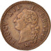 Coin, France, Louis XVI, Sol ou sou, Sol, 1791, Paris, AU(50-53), Copper