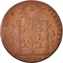France, Token, Etats de Bourgogne, 1704, VF(30-35), Copper, Feuardent:9828