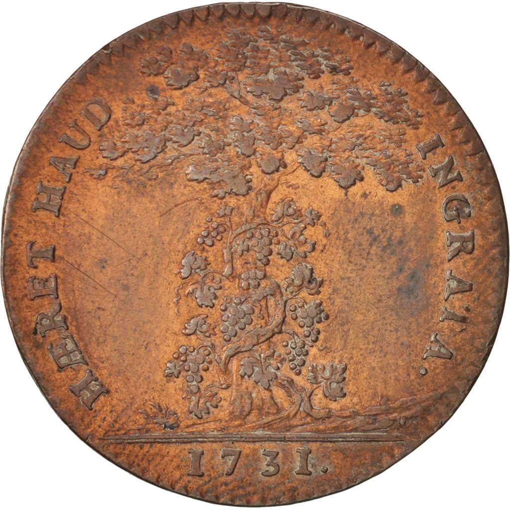 France, Jeton, Etats de Bourgogne, 1731, TTB, Cuivre, Feuardent:9841