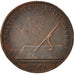 France, Token, Etats de Bourgogne, 1725, VF(30-35), Copper, Feuardent:9836