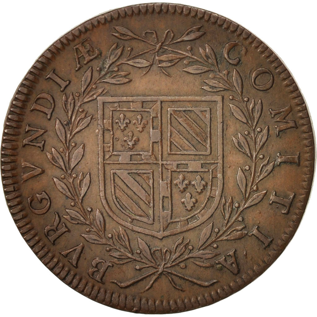 Frankreich, Token, Etats de Bourgogne, 1645, SS, Copper, Feuardent:9791