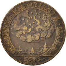 France, Token, Etats de Bourgogne, 1639, VF(30-35), Copper, Feuardent:9789