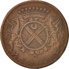 France, Token, Etats de Bourgogne, 1710, VF(30-35), Copper, Feuardent:9895