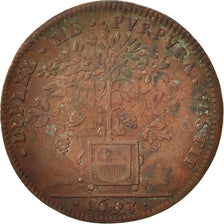 Francia, Token, Ville de Dijon, 1693, BB, Rame, Feuardent:10073