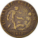 France, Token, Etats de Bourgogne, 1651, VF(20-25), Brass, Feuardent:9794