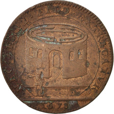 France, Token, Etats de Bourgogne, 1678, VF(20-25), Copper, Feuardent:9813