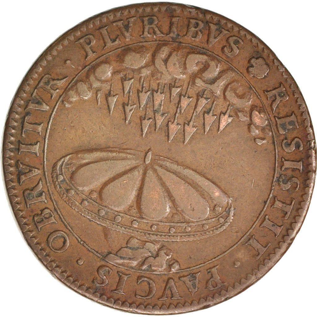 France, Token, Etats de Bourgogne, 1648, EF(40-45), Copper, Feuardent:9792