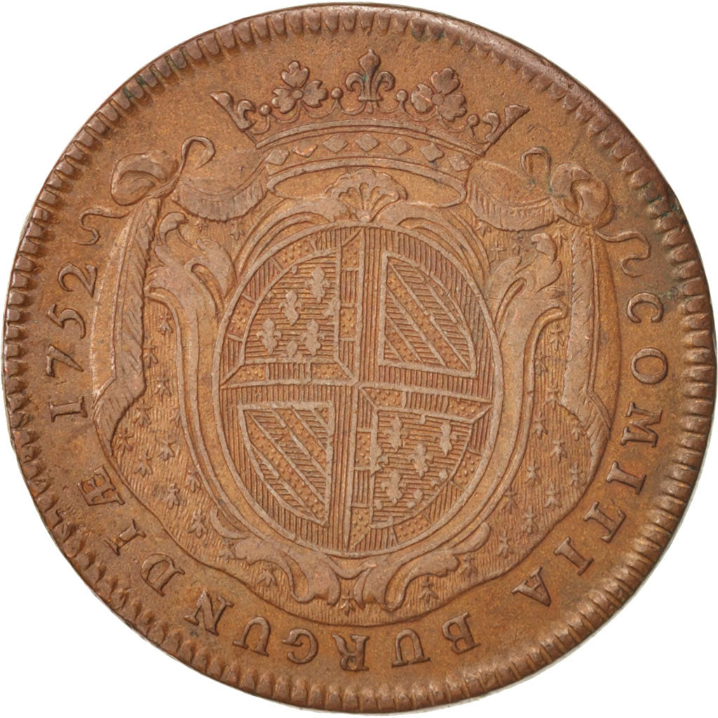 France, Jeton, Etats de Bourgogne, 1752, TTB, Cuivre, Feuardent:9854