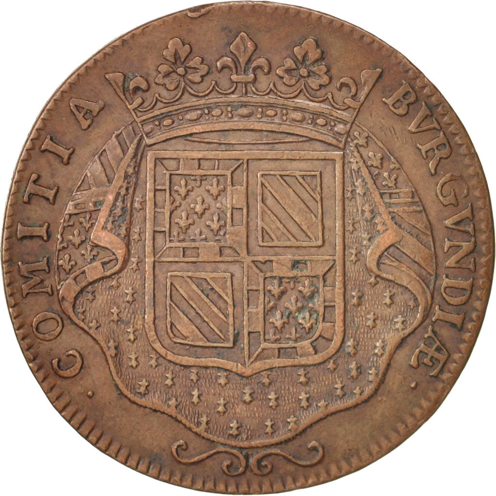 Frankreich, Token, Etats de Bourgogne, 1722, SS, Kupfer, Feuardent:9835