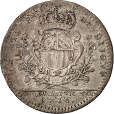 France, Token, Ville de Dijon, 1716, VF(30-35), Copper, Feuardent:10082