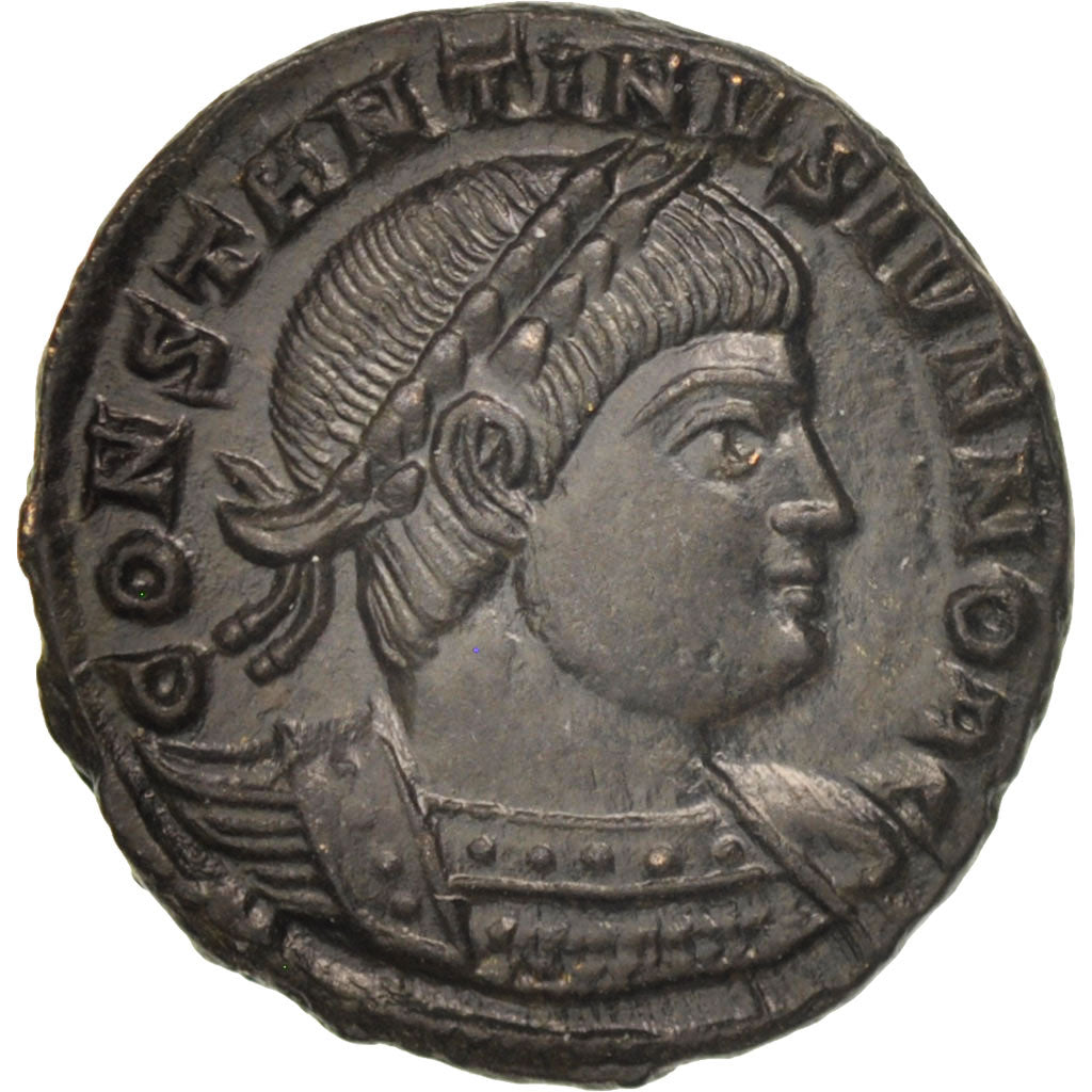 Coin, Constantine II, Follis, Trier, MS(63), Bronze, RIC:520