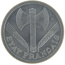 FRANCE, Bazor, 2 Francs, 1944, MS(65-70), Aluminium, 27, Gadoury #536, 2.20