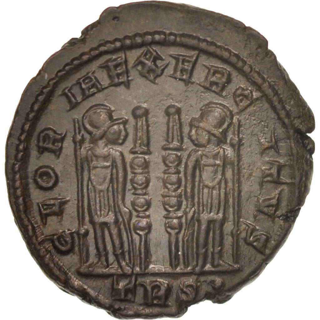 Moneda, Constantius II, Follis, Trier, SC, Bronce, RIC:528