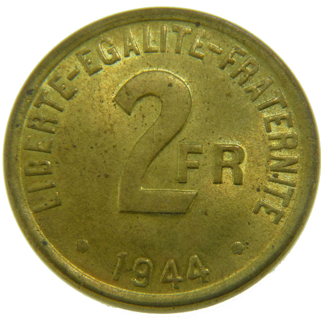 FRANCE, 2 Francs, MS(60-62), Cupro-Aluminium, Gadoury #537, 7.90