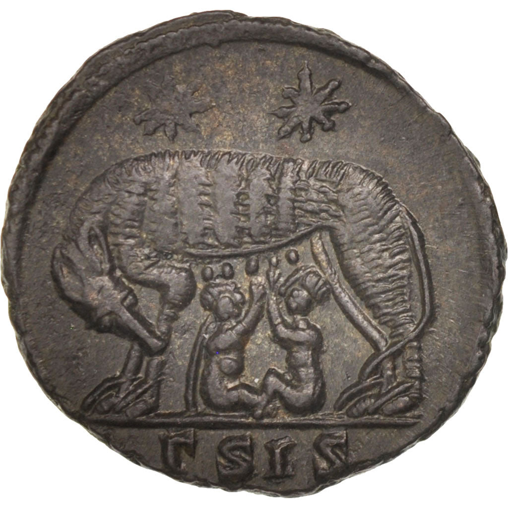 Coin, City Commemoratives, Follis, Siscia, AU(55-58), Bronze, RIC:222