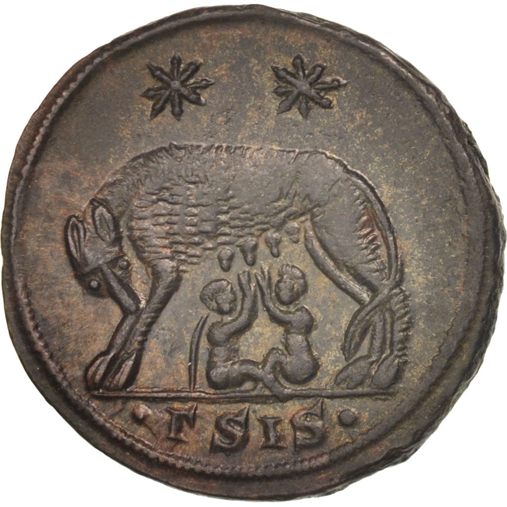 Coin, City Commemoratives, Follis, Siscia, MS(60-62), Bronze, RIC:240