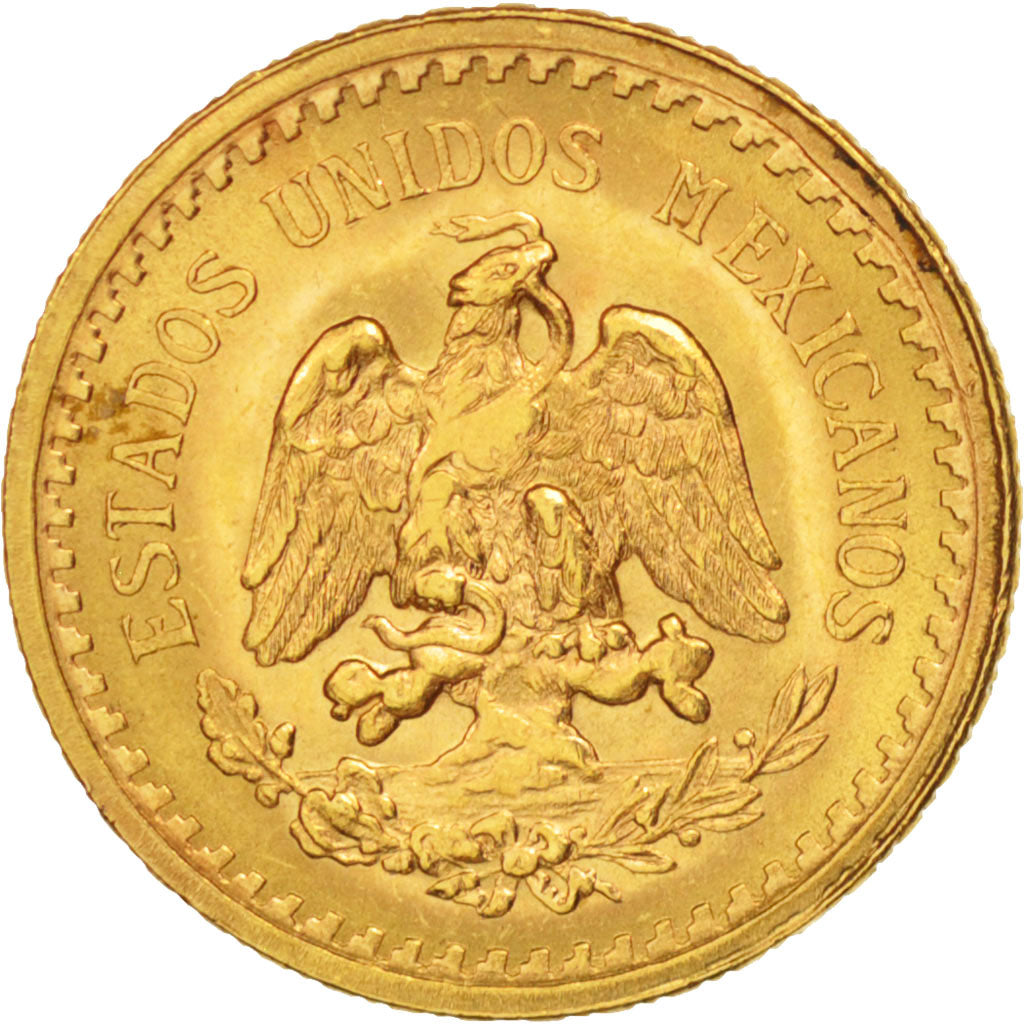 Mexico, 2-1/2 Pesos, 1945, Mexico City, AU(55-58), Gold, KM:463