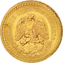 Mexico, 2-1/2 Pesos, 1945, Mexico City, AU(55-58), Gold, KM:463