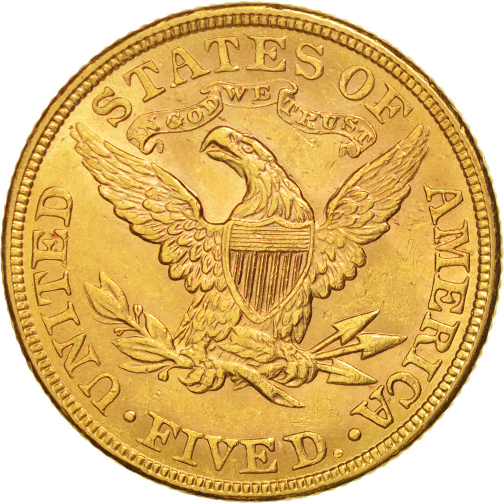 United States, Coronet Head, $5, 1900, U.S. Mint, Philadelphia, KM:101