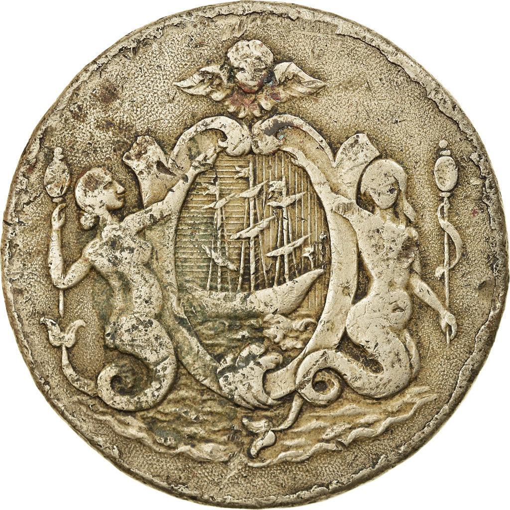 Francia, Token, Casino Municipal de Dieppe, BC+, Bronce plateado