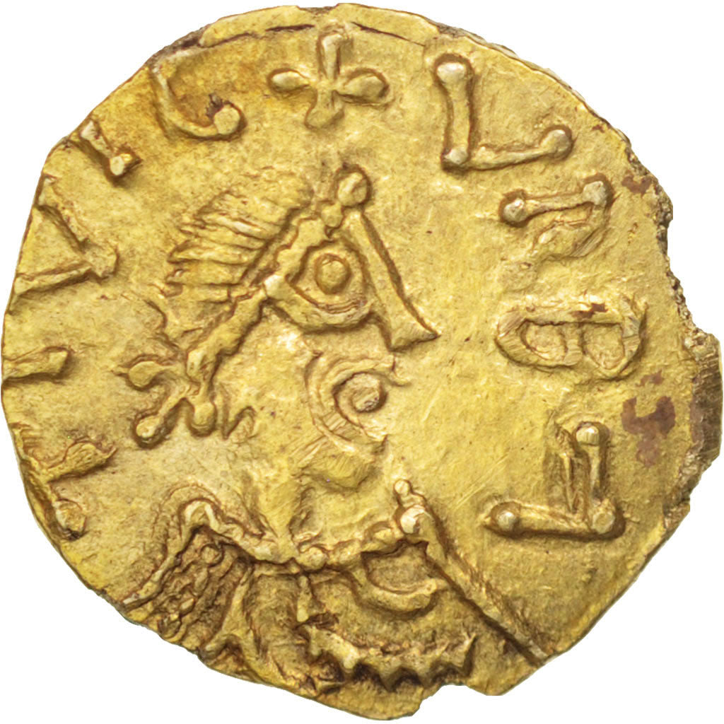 Mérovingiens, Orbe (VRBA), Triens, SUP+, Or, Inédit