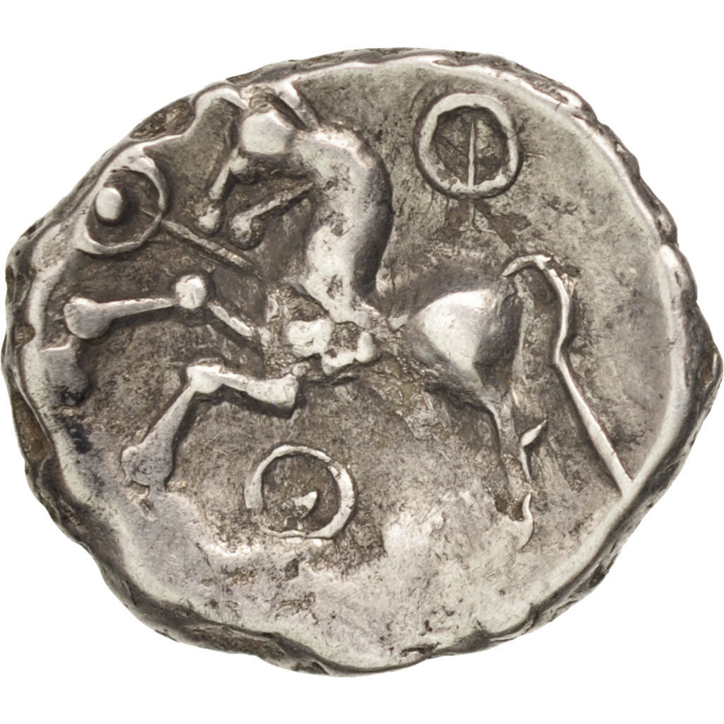 Munten, Aedui, Quinarius, ZF, Zilver, Delestrée:3189