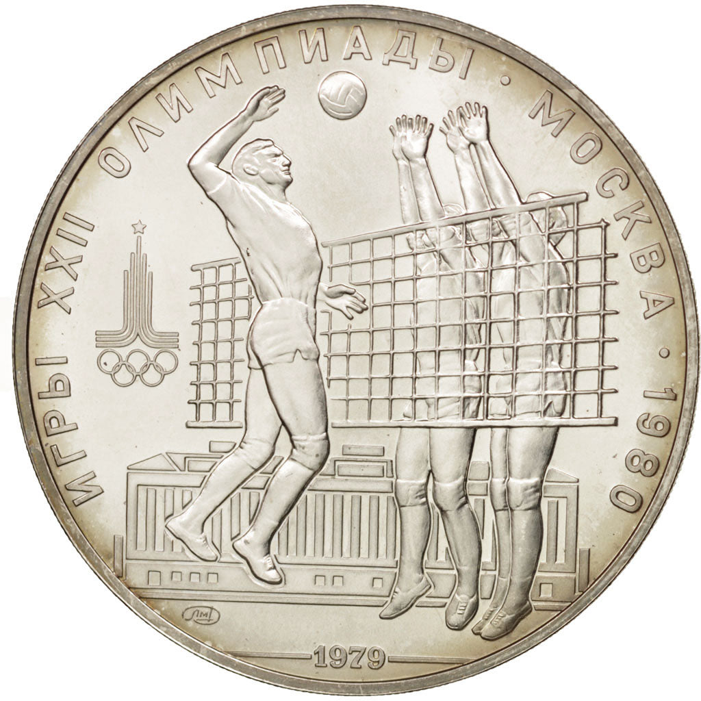 Münze, Russland, 10 Roubles, 1979, STGL, Silber, KM:169