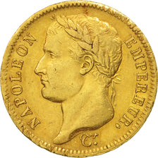 France, Napoléon I, 40 Francs, 1812, Paris, EF(40-45), Gold, KM:696.1