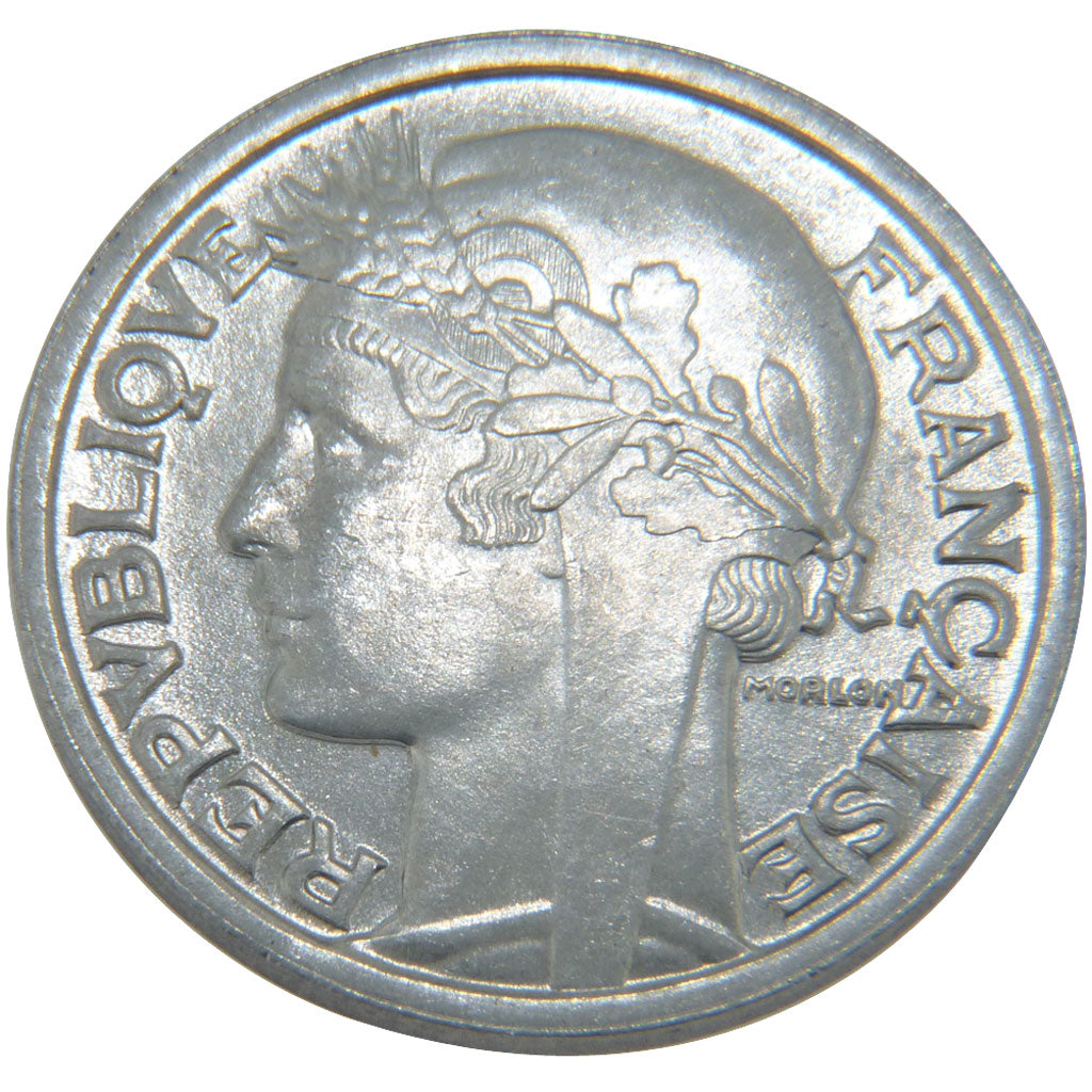 FRANCE, 2 Francs, 1947, MS(60-62), Aluminium, Gadoury #538b, 2.20