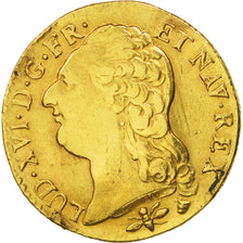 France, Louis XVI, Louis d'or à la tête nue, 1786, Lyon, TTB, Or, Gadoury:361