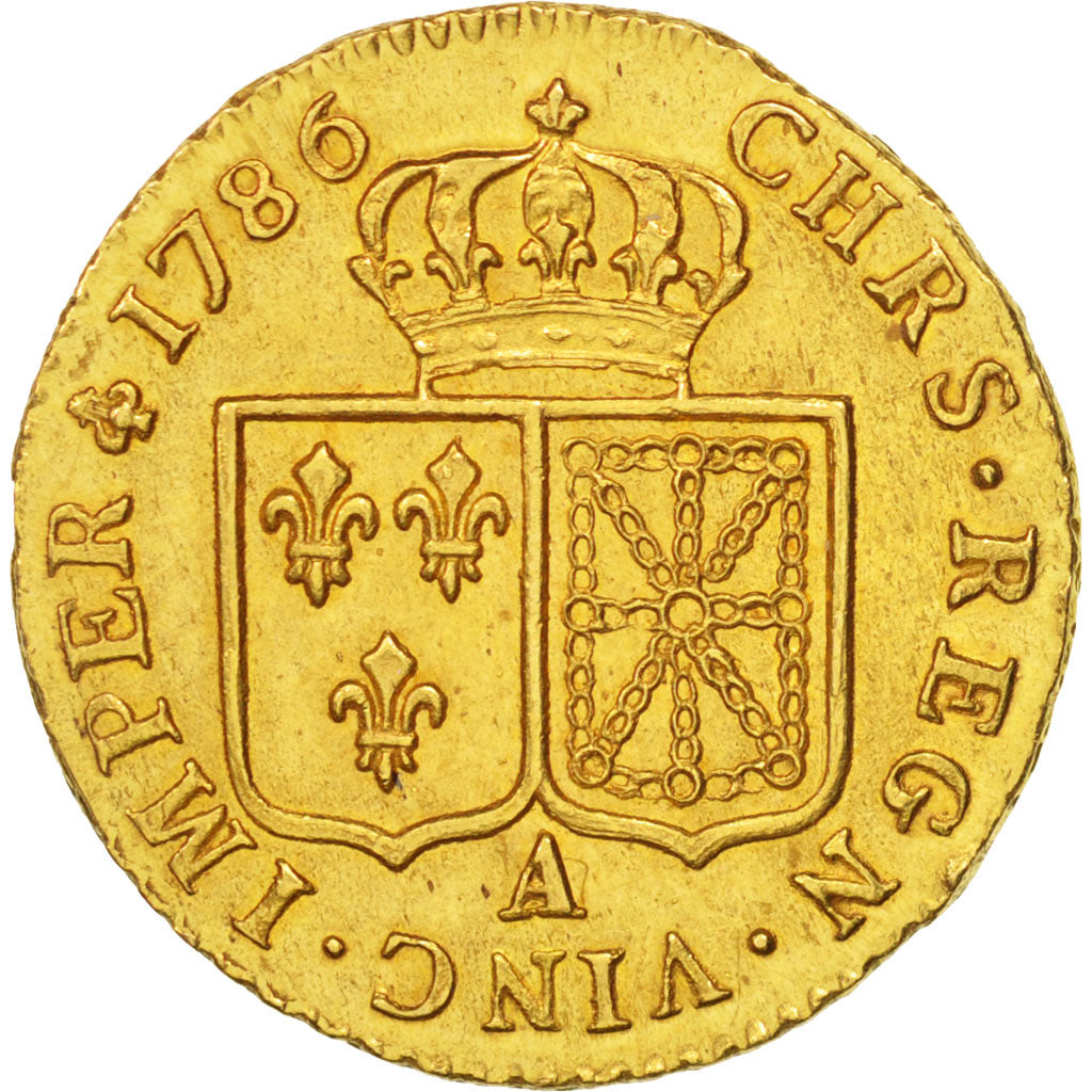 Münze, Frankreich, Louis XVI, Louis d'or à la tête nue, Louis d'Or, 1786