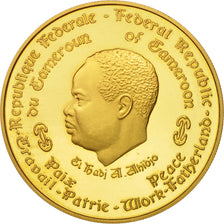Cameroon, 5000 Francs, 1970, MS(65-70), Gold, KM:20